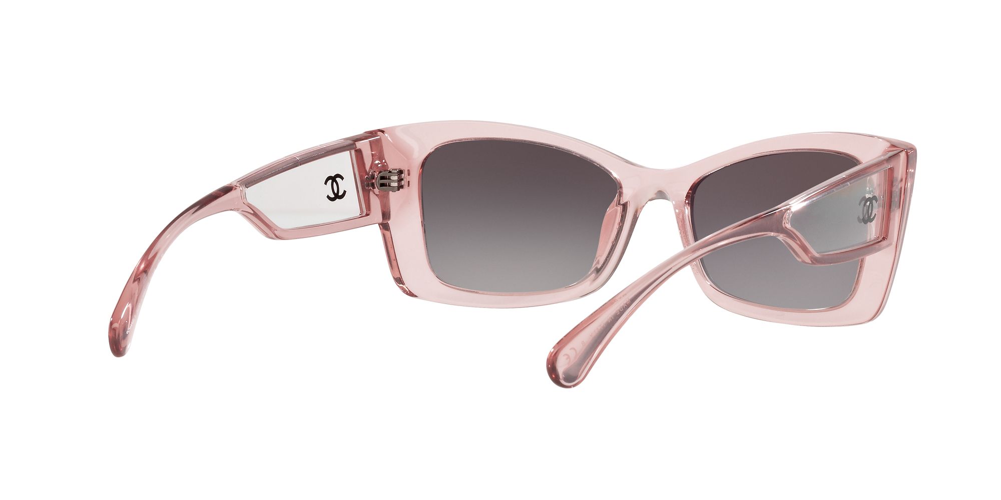 CHANEL CH5430 Women's Irregular Sunglasses, Pink at John Lewis