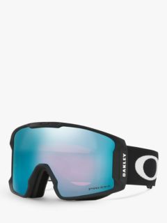 Oakley OO7070 Unisex Line Miner Prizm Ski Goggles, Matte Black/Mirror Blue