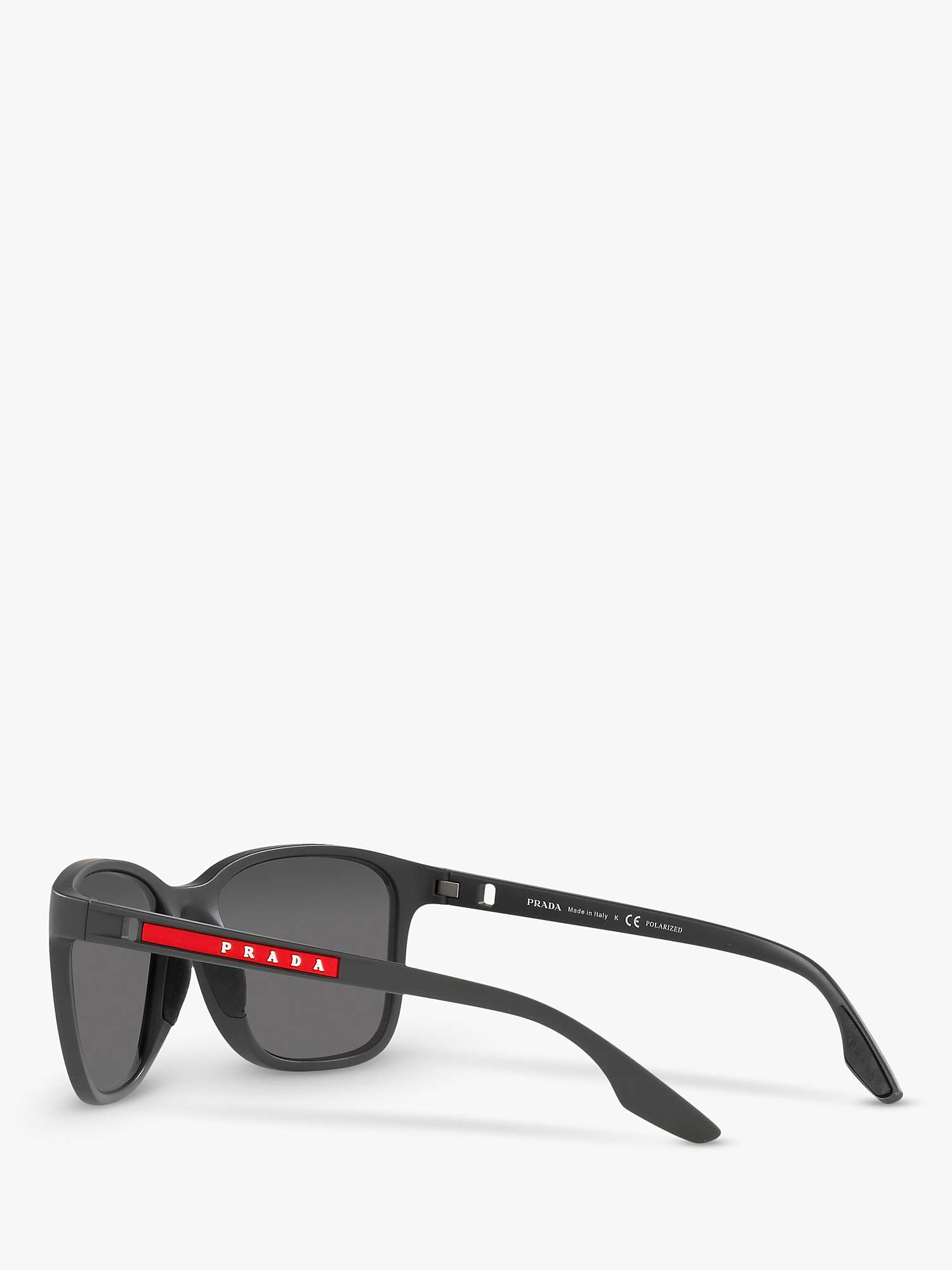 Buy Prada Linea Rossa PS 02WS Men's Pillow Polarised Sunglasses Online at johnlewis.com