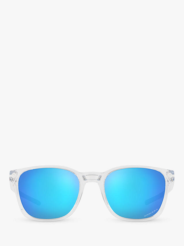 Oakley OO9018 Men's Objector Sunglasses, Clear/Blue