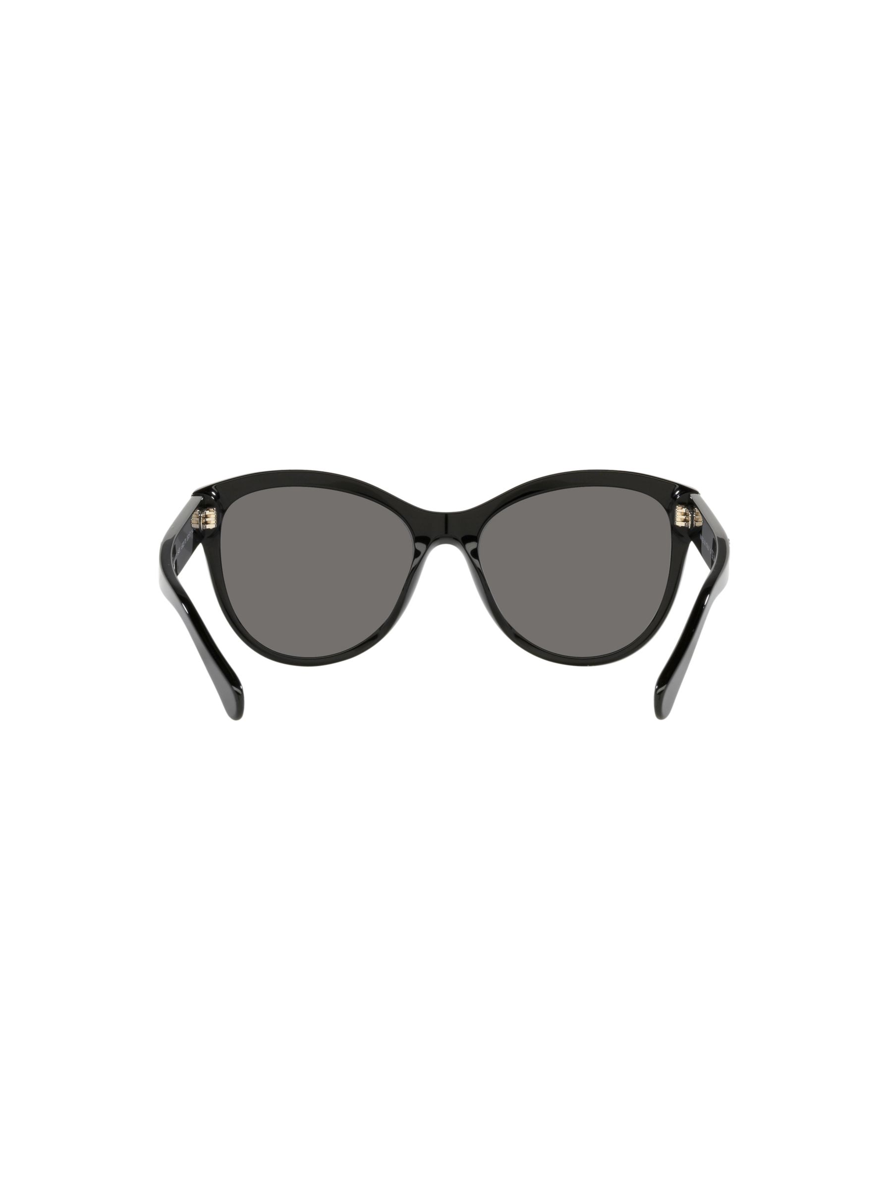 CHANEL CH5458 Women's Polarised Oval Sunglasses, Black/Grey at John Lewis &  Partners