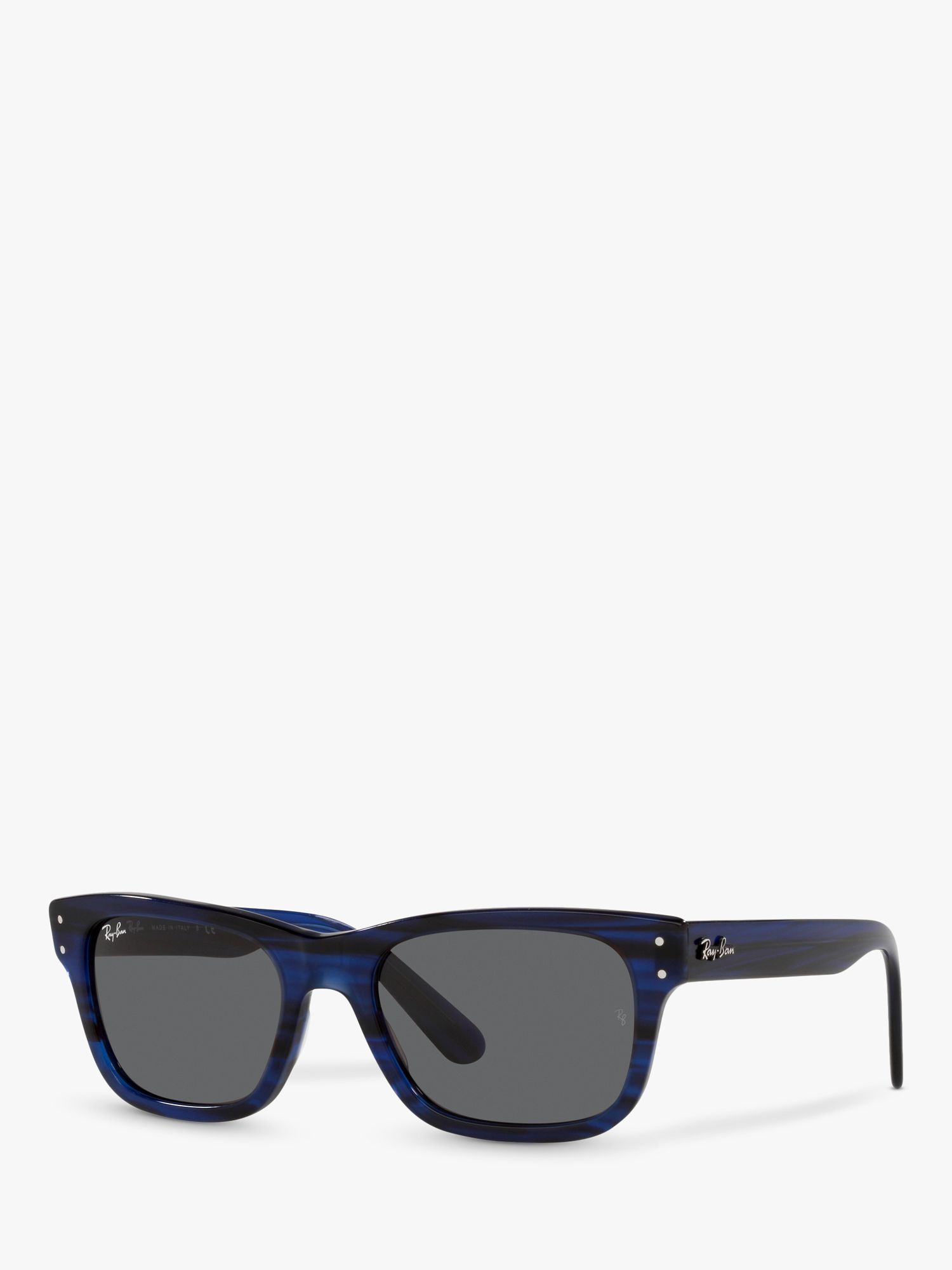 Ray-Ban RB2283901 Men's Sunglasses, Striped Blue/Grey at John Lewis &  Partners