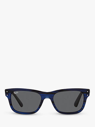 Ray-Ban RB2283901 Men's Sunglasses, Striped Blue/Grey