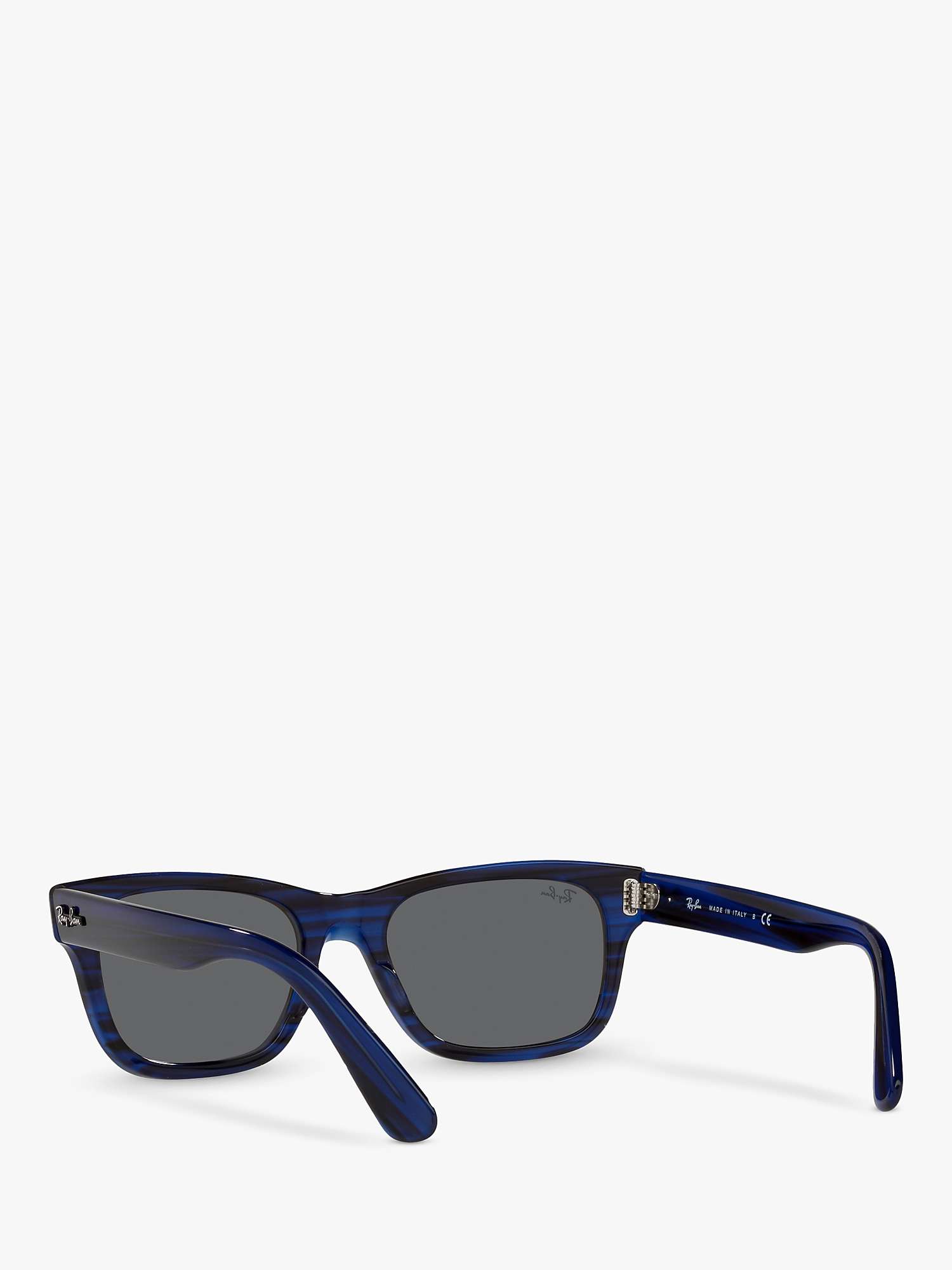 Buy Ray-Ban RB2283901 Men's Sunglasses, Striped Blue/Grey Online at johnlewis.com