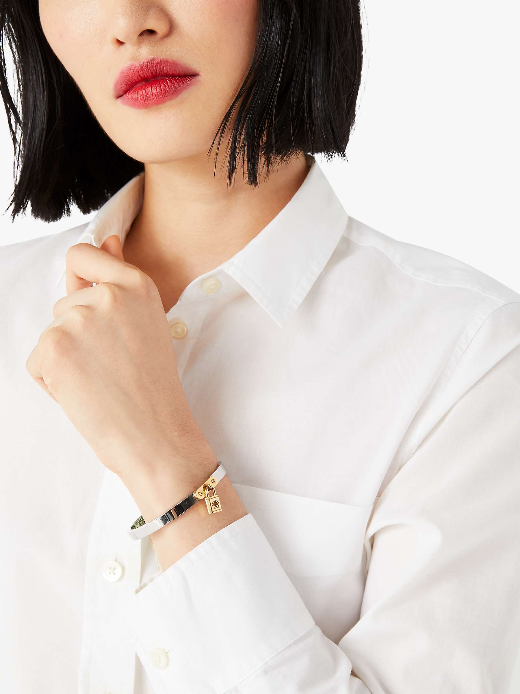 Buy kate spade new york Lock Charm Bangle Online at johnlewis.com