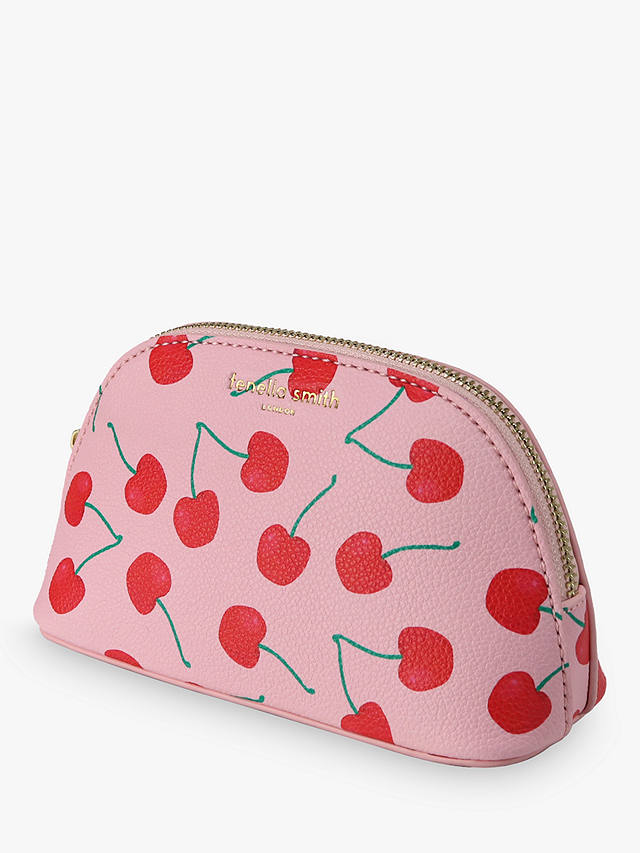Fenella Smith Cherries Recycled Make Up Bag, Pink 2