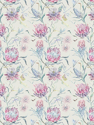 Voyage Moorehaven Furnishing Fabric, Loganberry Parchment