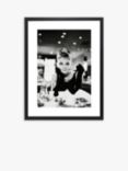 Audrey Hepburn - Breakfast at Tiffany's Framed Print & Mount, 86 x 66cm, Black/White