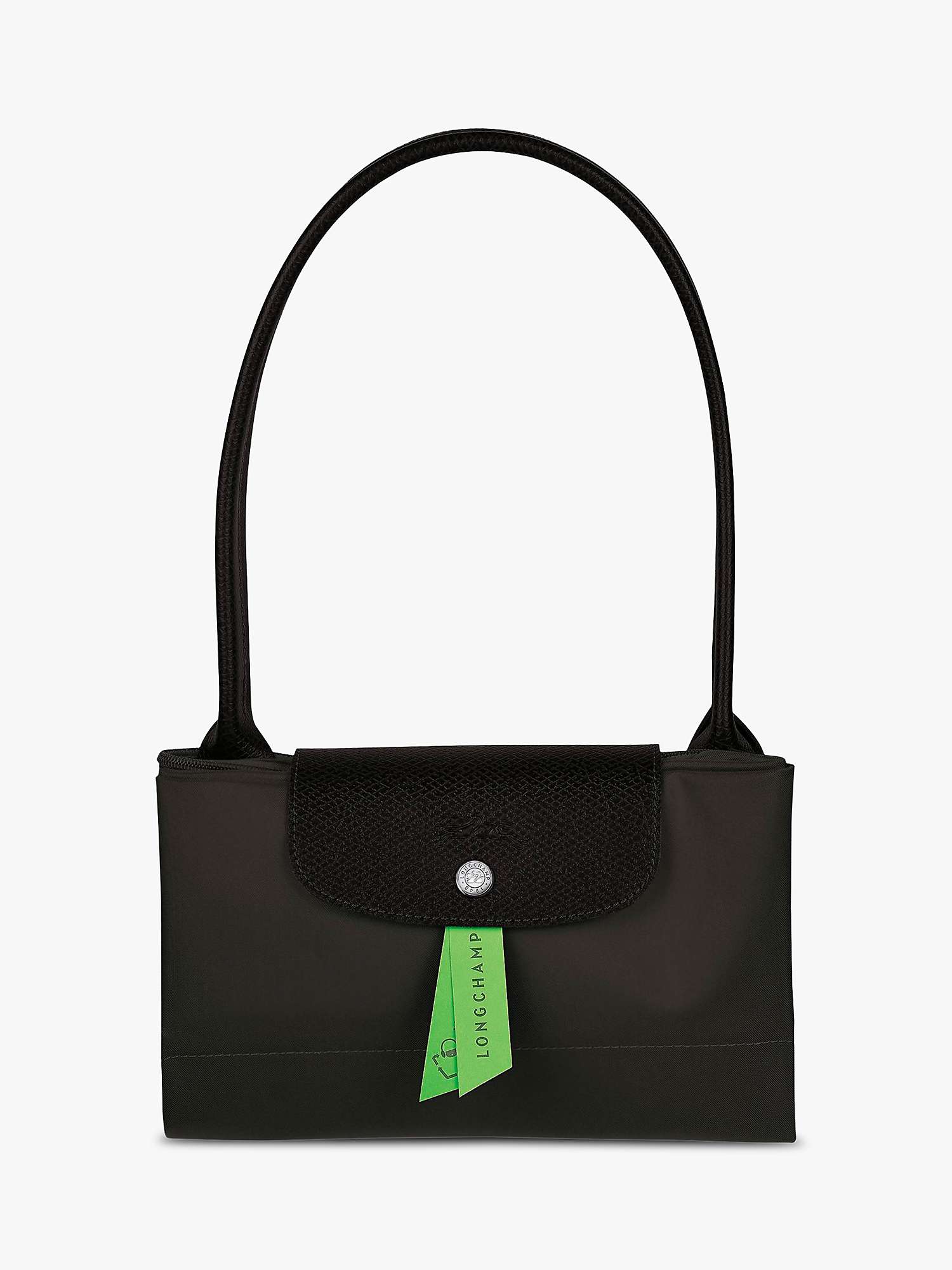 Buy Longchamp Le Pliage Green Recycled Canvas Large Shoulder Bag Online at johnlewis.com
