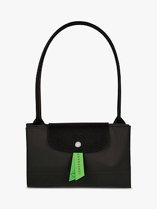 Longchamp Le Pliage Green Recycled Canvas Large Shoulder Bag, Black