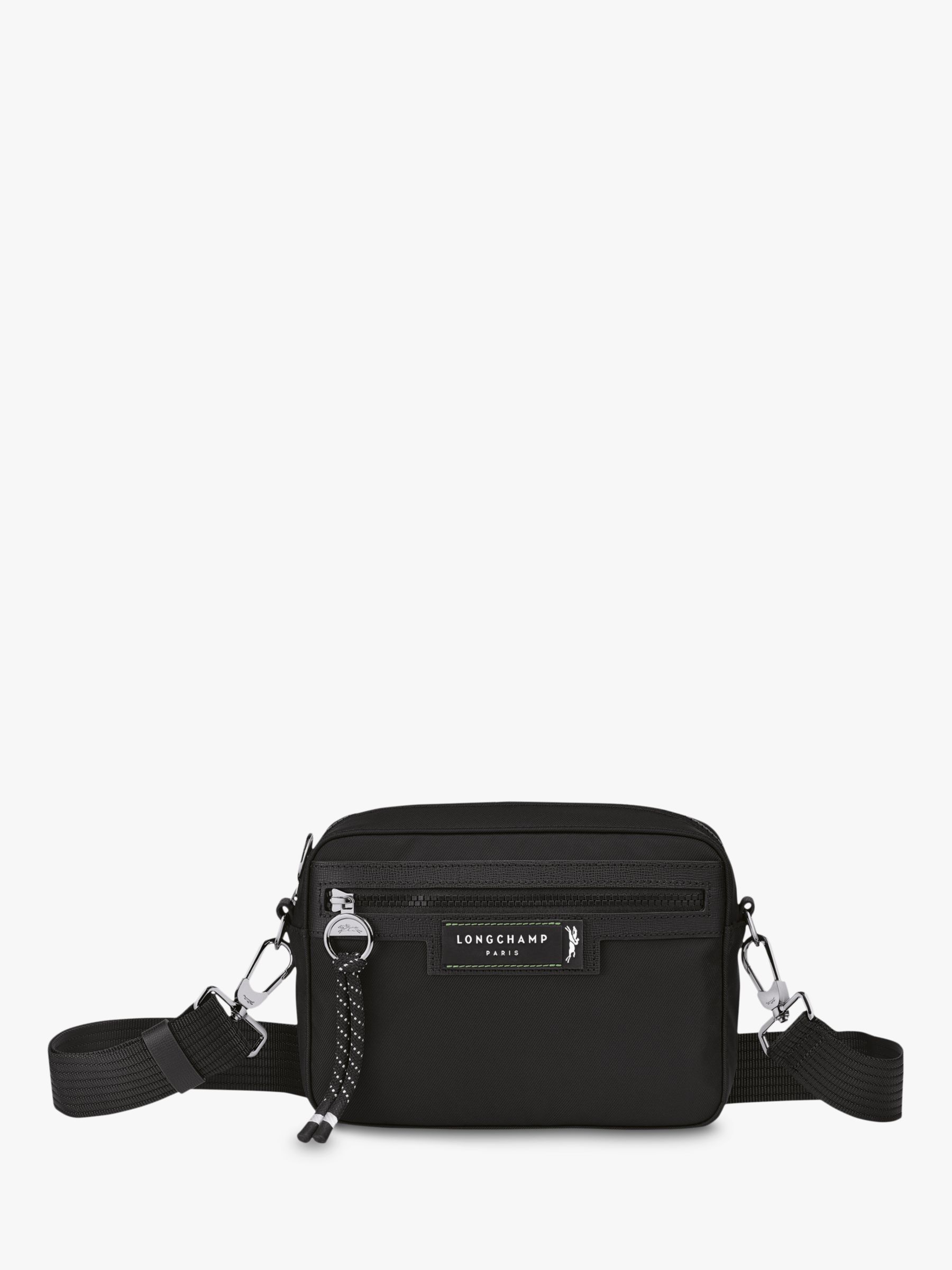 Longchamp Green District ECONYL® Camera Bag, Black at John Lewis & Partners