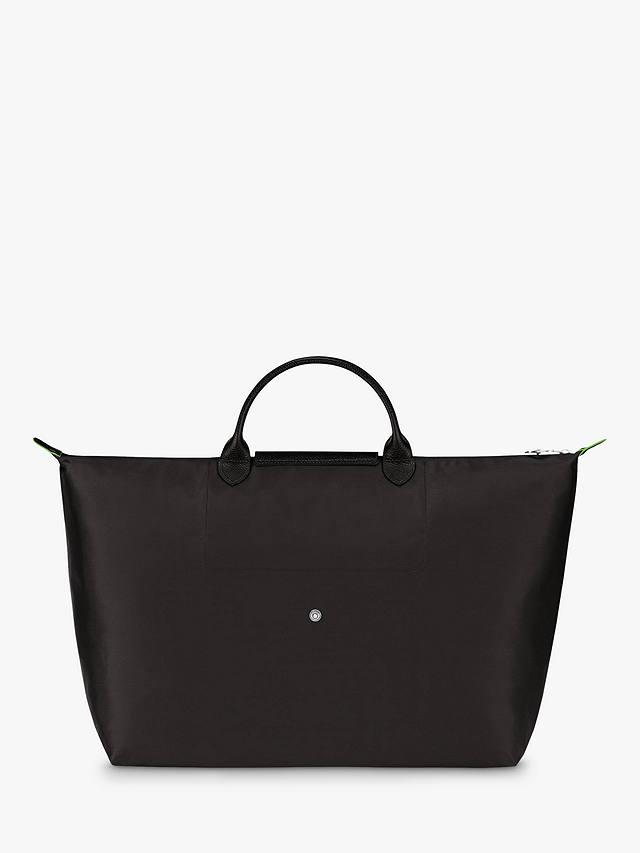Longchamp Le Pliage Green Recycled Canvas Large Travel Bag, Black