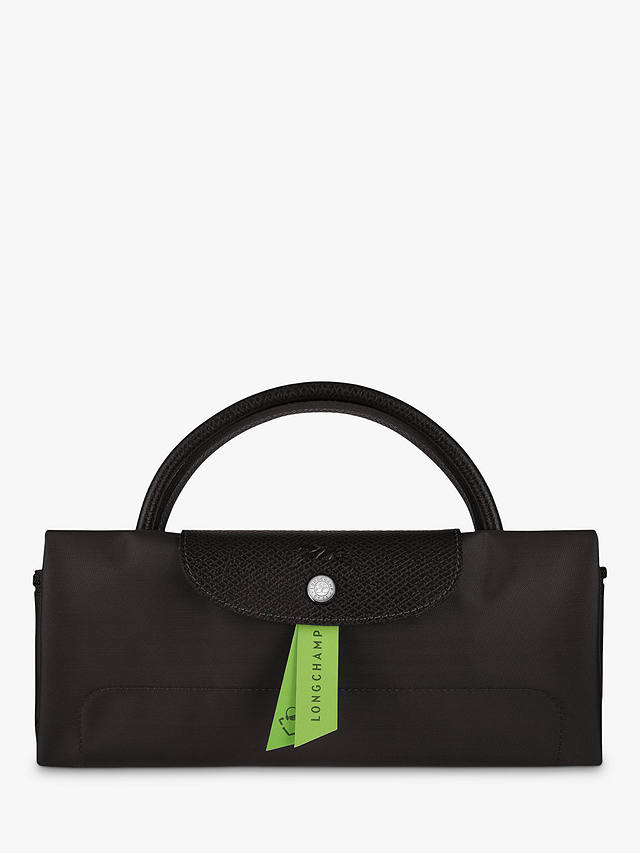 Longchamp Le Pliage Green Recycled Canvas Large Travel Bag, Black