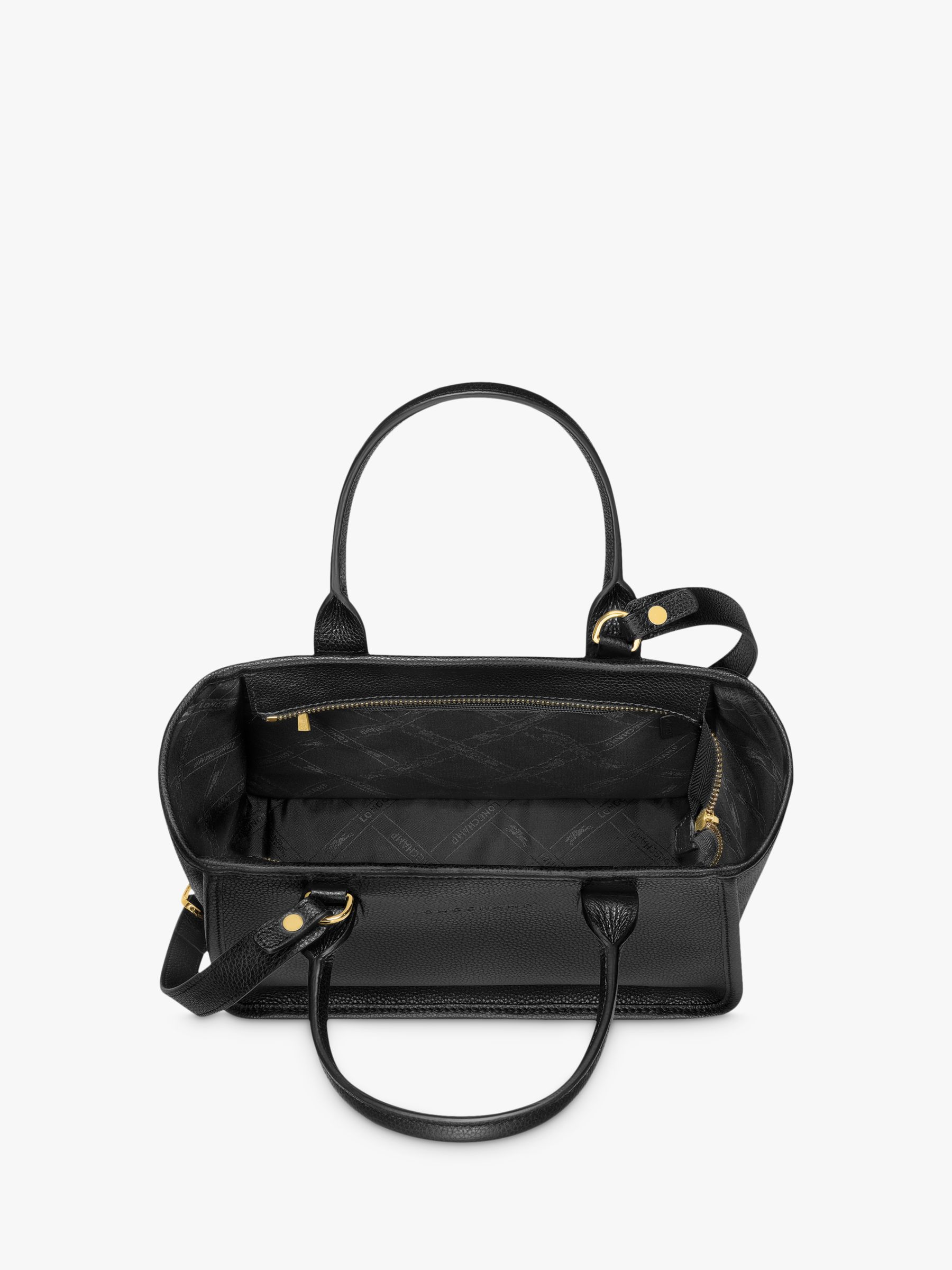 Longchamp Le Pliage City Pouch, Black at John Lewis & Partners