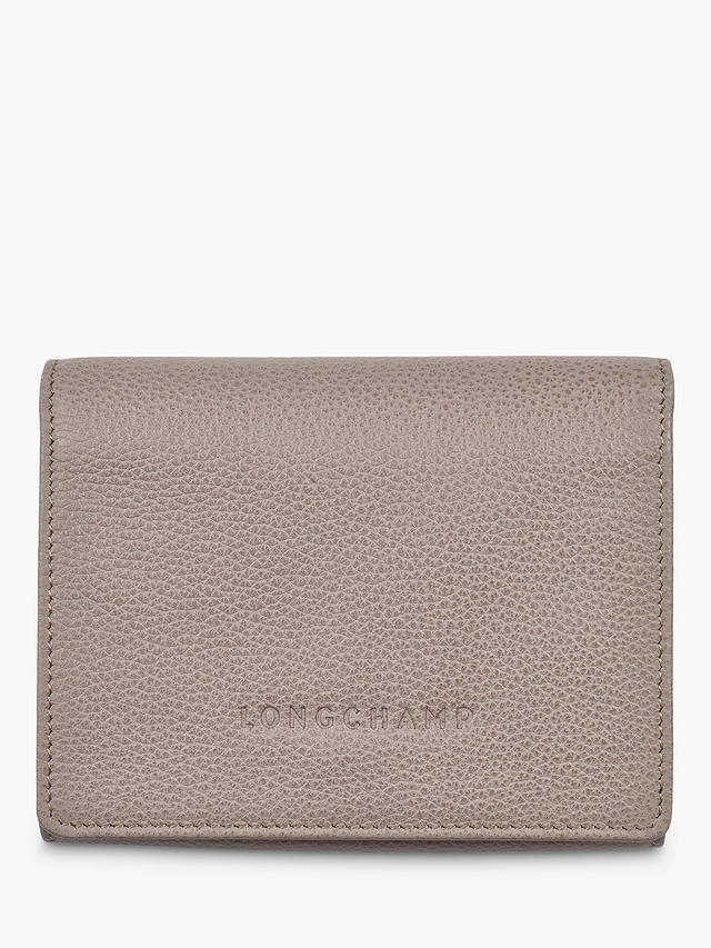 Longchamp Le Foulonné Compact Leather Wallet, Turtledove