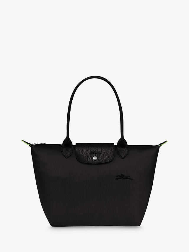 Longchamp Le Pliage Green Recycled Canvas Small Shoulder Bag, Black