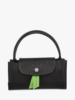 Longchamp Le Pliage Recycled Canvas Small Top Handle Bag, Black