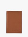 Longchamp Le Foulonné Leather Passport Cover, Caramel