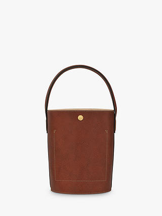 Longchamp Epure Leather Bucket Bag, Brown
