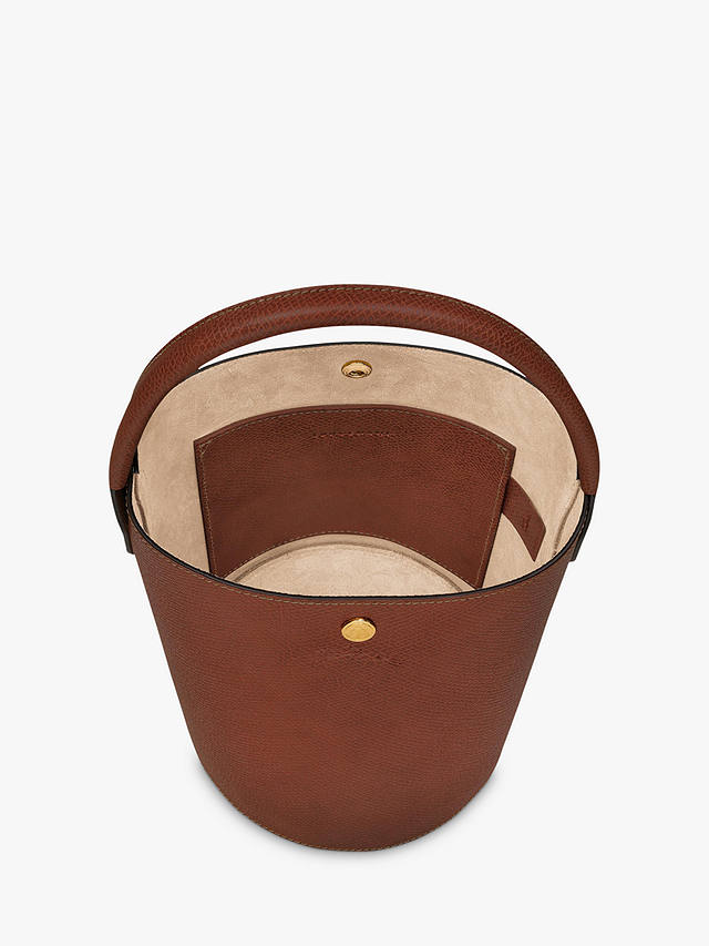 Longchamp Epure Leather Bucket Bag, Brown