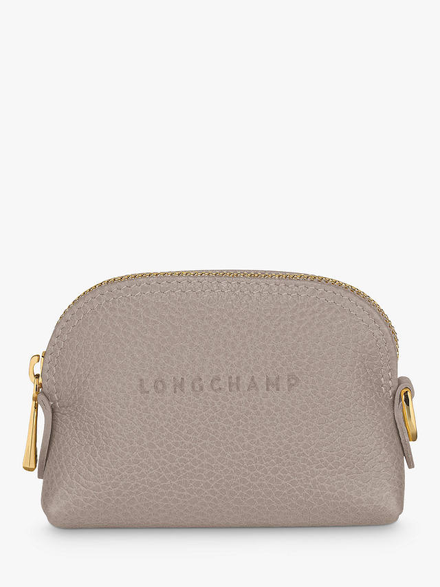 Longchamp Le Foulonné Leather Coin Purse, Turtledove