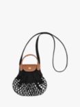 Longchamp Le Pliage Filet Mini Top Handle Bag, Black