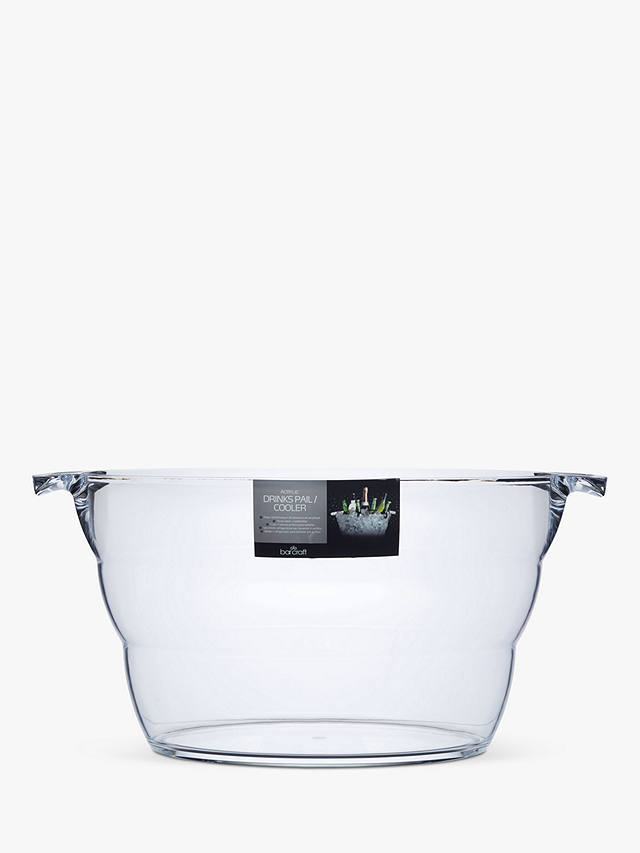johnlewis.com | Kitchen Craft BarCraft Plastic Drinks Pail Ice Bucket, Clear