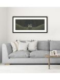 John Lewis Geoff Beckett 'Croft Cottage' Framed Print & Mount, 49.5 x 104.5cm, Green/Multi