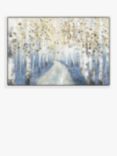 Allison Pearce - 'New Path I' Framed Canvas Print, 64 x 94cm, Blue/Multi