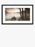 Mike Shepherd - 'Misty Lake' Framed Print & Mount, 64.5 x 104.5cm, Green/Multi