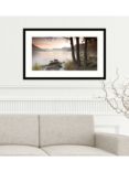 John Lewis Mike Shepherd 'Misty Lake' Framed Print & Mount, 64.5 x 104.5cm, Green/Multi