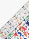 John Lewis & Partners Dinosaur & Animal Alphabet Wrapping Paper Set
