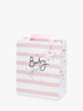 Belly Button Designs Stripe Portrait New Baby Girl Gift Bag