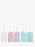 John Lewis Pastel Luggage Gift Tags, Pack of 5