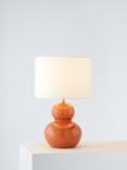 John Lewis + Matthew Williamson Curved Ceramic Lamp Base, H31cm, Orange