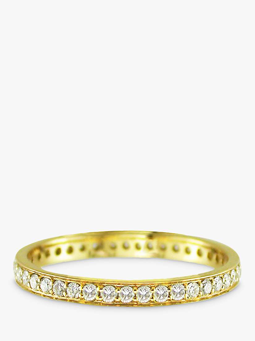 Buy E.W Adams 18ct Yellow Gold Diamond Full Eternity Ring, N Online at johnlewis.com