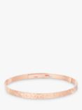 Merci Maman Personalised Hammered Flat Bangle