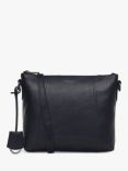Radley Wood Street 2.0 Medium Leather Zip Top Cross Body Bag, Black