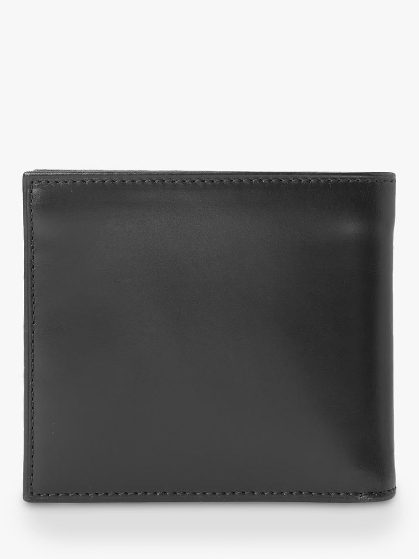 Polo Ralph Lauren Signature Pony Leather Wallet, Black at John Lewis ...