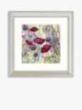 Catherine Stephenson - 'Raspberry Poppy 2' Framed Print & Mount, 60.5 x 60.5cm, Red/Multi