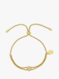 Estella Bartlett Cubic Zirconia Pave Friendship Chain Bracelet, Gold