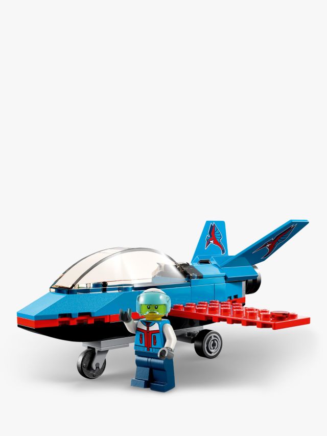 LEGO City Great Vehicles Stunt Plane 60323 Jet Airplane Toy, 2022 Building  Set, Gifts for Kids, Boys and Girls 5 plus Years Old with Pilot Minifigure