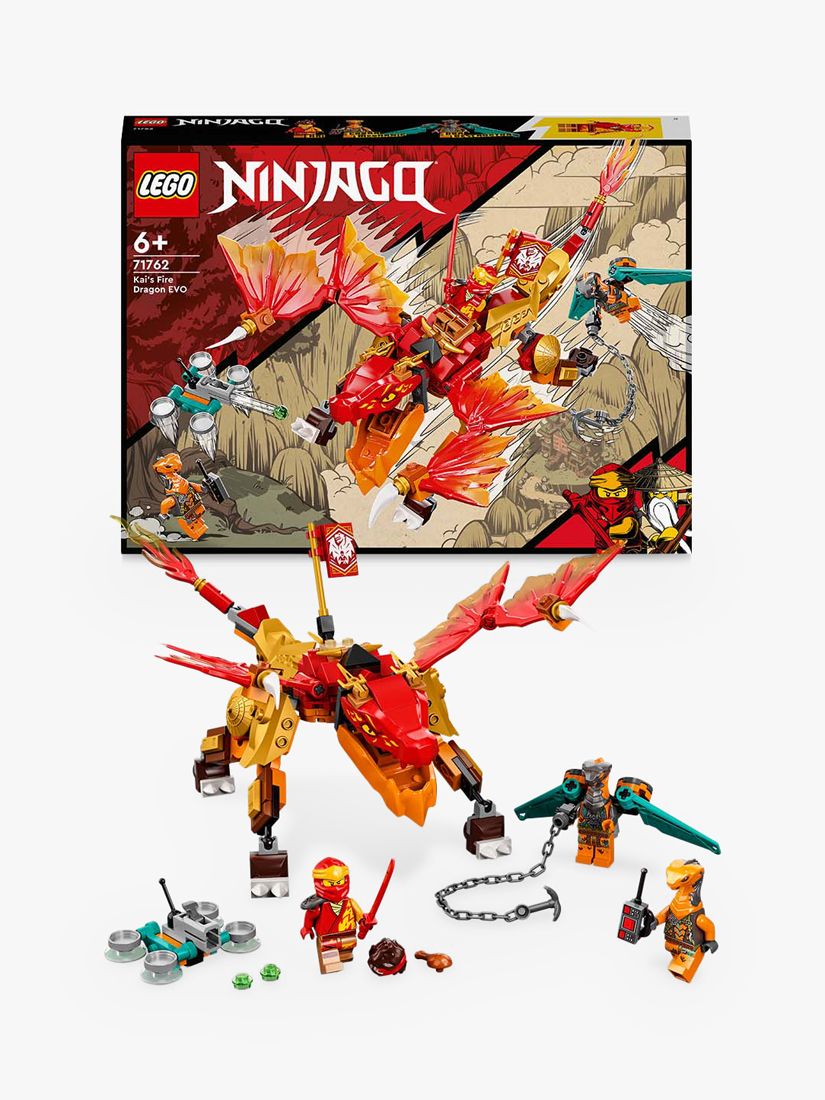 LEGO NINJAGO Kai's Fire Dragon EVO Toy 71762 for Kids with Cobra