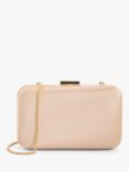 John Lewis Stella Clutch Bag, Nude Pink