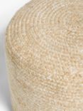 John Lewis Jute Effect Outdoor Pouffe, Natural