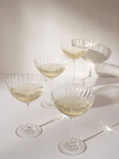 Gold Rimmed Vintage Style Coupe Glasses, Cocktail Glasses Set, Wedding  Glasses, Champagne Coupes, Christmas Glasses 