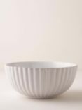 Truly Stoneware Fluted Serve Bowl, 26cm, Pale Grey