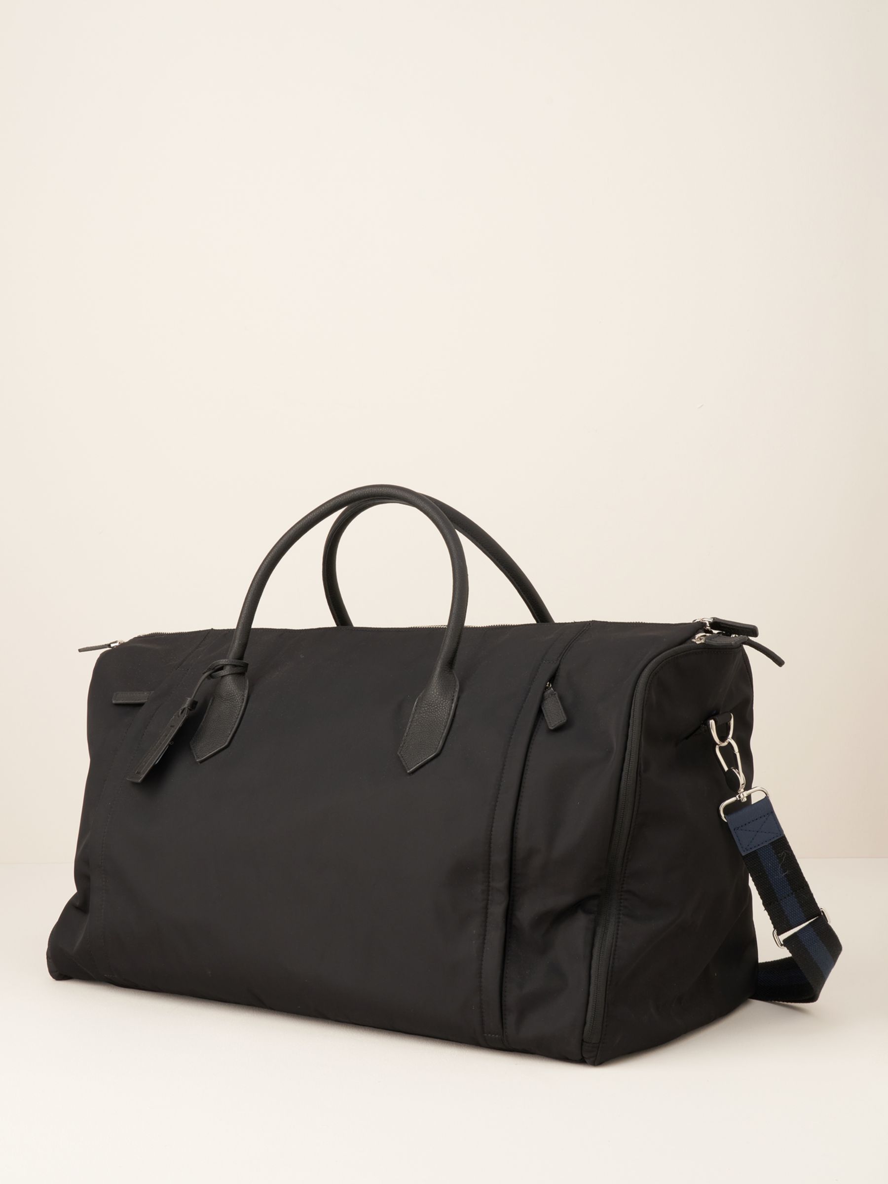 Truly His Nibs Plain Weekender Bag, Black at John Lewis & Partners