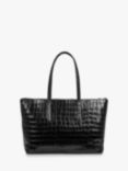 Aspinal of London Regent Croc Leather Zip Tote Bag