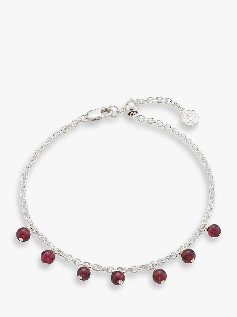 Buy Under the Rose Birthstone Garnet Chain Bracelet Online at johnlewis.com